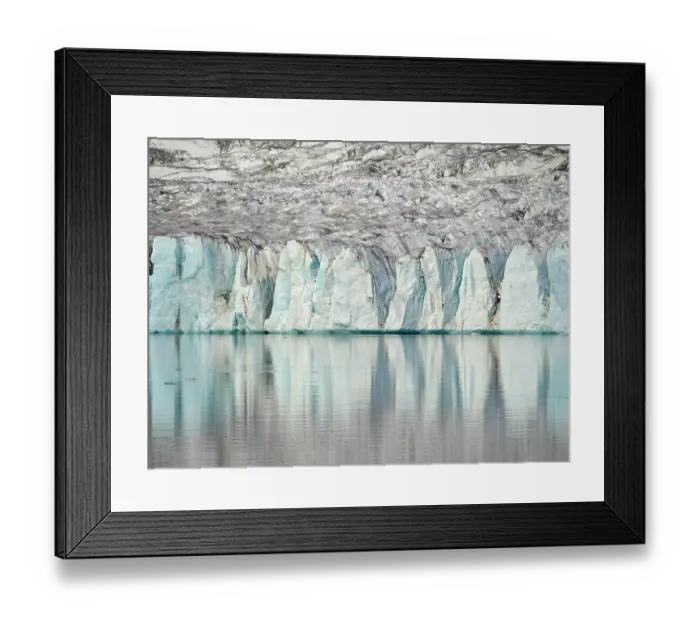 Framed Print : Karale Glacier in Sermiligaaq Fjord. Ammassalik area in Greenland, Tasiilaq, Danish Territory, autumn