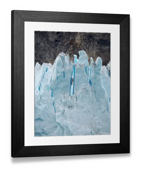 Framed Print : Glacier (also called Apuseeq Glacier) Sermiligaaq Fjord. Ammassalik area in Greenland, Tasiilaq, Danish Territory, autumn