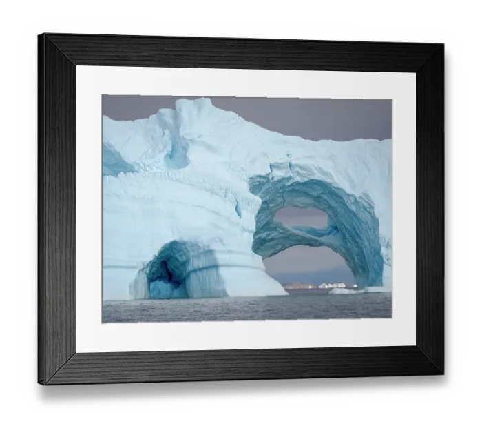 Framed Print : Landscape with iceberg in Itilliarsuup Kangerlua Fjord part of Uummannaq Fjord, north of the polar circle. Greenland, Danish Territory, Summer Framed Print : Landscape with iceberg in Itilliarsuup Kangerlua Fjord part of Uummannaq Fjord, north of the polar circle. Greenland, Danish Territory, Summer
