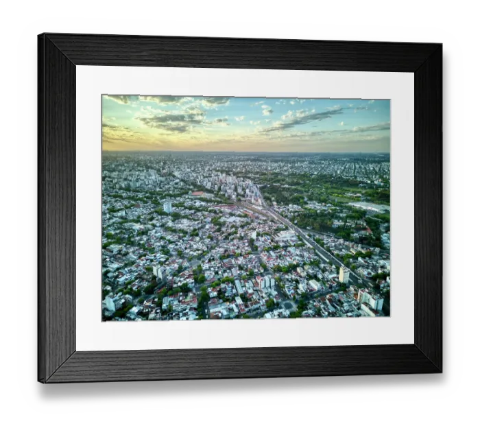 Framed Print : Buenos Aires, Argentina from above Framed Print : Buenos Aires, Argentina from above