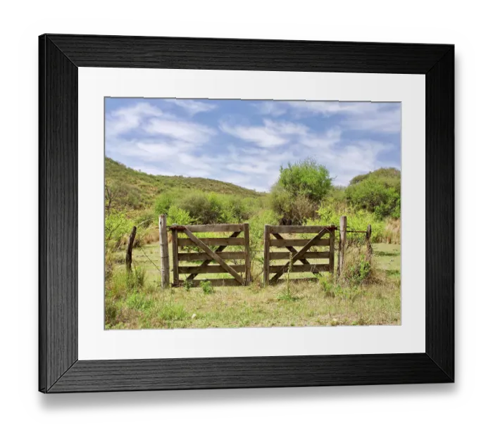 Framed Print : Argentina, Cordoba Province. Fence in the countryside Framed Print : Argentina, Cordoba Province. Fence in the countryside
