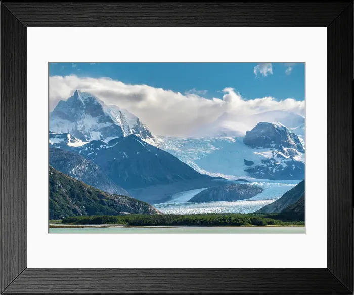 Framed Print : Chile, Beagle Channel, Alberto de Agostini National Park. Landscape with mountain glacier and ocean. ©Cathy & Gordon Illg / Jaynes Gallery / DanitaDelimont.com Framed Print : Chile, Beagle Channel, Alberto de Agostini National Park. Landscape with mountain glacier and ocean. ©Cathy & Gordon Illg / Jaynes Gallery / DanitaDelimont.com