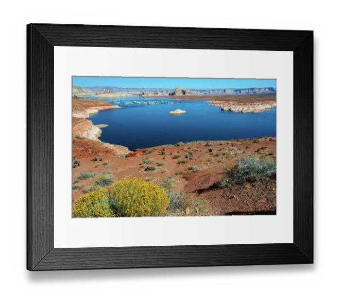 Framed Print : USA, Arizona, Page. Glen Canyon Recreation Area, Lake Powell