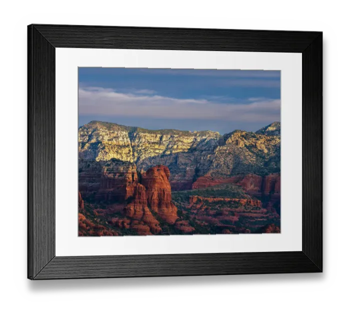 Framed Print : USA, Arizona. Sunrise on mountain landscape. ©Jay O'Brien / Jaynes Gallery / DanitaDelimont.com Framed Print : USA, Arizona. Sunrise on mountain landscape. ©Jay O'Brien / Jaynes Gallery / DanitaDelimont.com