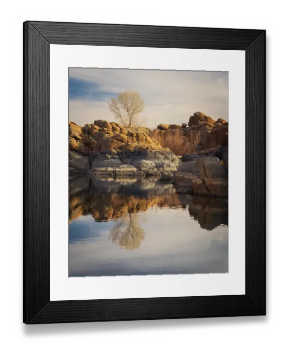 Framed Print : USA, Arizona, Prescott. Rock formations and Watson Lake. ©Jay O'Brien  /  Jaynes Gallery  /  DanitaDelimont.com
