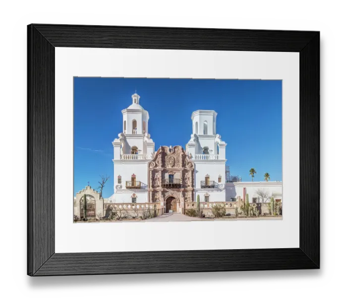 Framed Print : Arizona, Tucson. San Xavier del Bac Mission Church Framed Print : Arizona, Tucson. San Xavier del Bac Mission Church