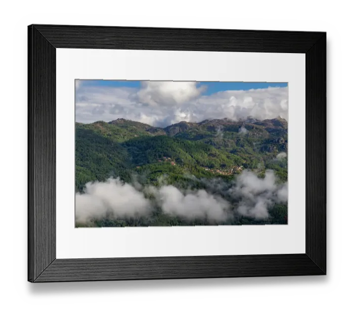 Framed Print : The Cavado River Valley near Louredo, Portugal