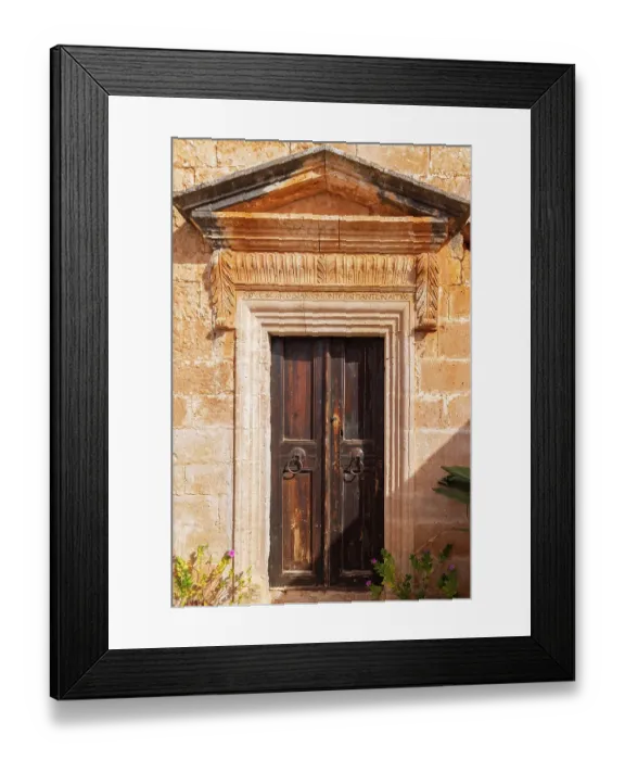 Framed Print : Greece, Crete, Akrotiri. Agia Triada (Holy Trinity) Monastery