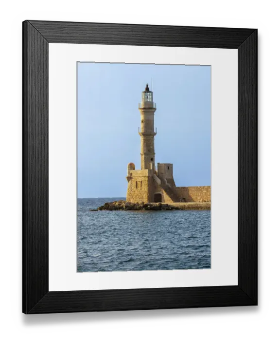 Framed Print : Greece, Crete, Chania harbor, old town. Chania Lighthouse Framed Print : Greece, Crete, Chania harbor, old town. Chania Lighthouse