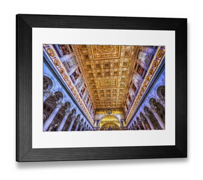Framed Print : Long columns, Papal Basilica of Saint Paul, Rome, Italy. One of 4 Papal basilicas, established over Saint Paul's burial place in 324 by Emperor Constantine. (Editorial Use Only) Framed Print : Long columns, Papal Basilica of Saint Paul, Rome, Italy. One of 4 Papal basilicas, established over Saint Paul's burial place in 324 by Emperor Constantine. (Editorial Use Only)