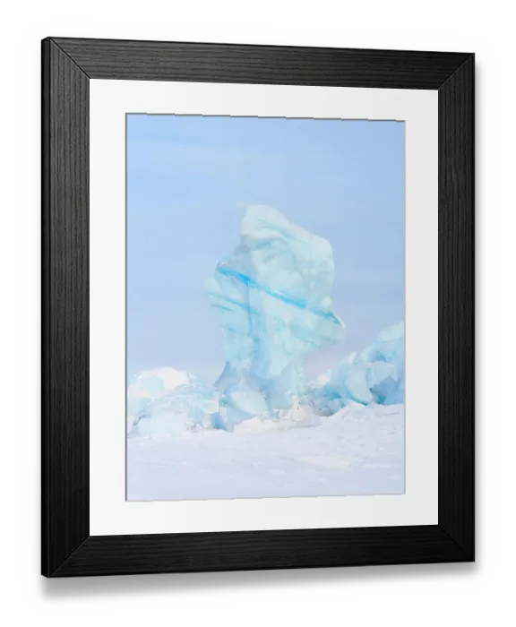 Framed Print : Iceberg in the frozen Mohnbukta in Sabine-Land. The island Spitzbergen in the Svalbard. Scandinavia, Norway Framed Print : Iceberg in the frozen Mohnbukta in Sabine-Land. The island Spitzbergen in the Svalbard. Scandinavia, Norway