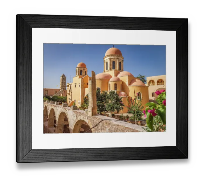 Framed Print : Europe, Greece, Crete, Akrotiri. Agia Triada (Holy Trinity) Monastery Framed Print : Europe, Greece, Crete, Akrotiri. Agia Triada (Holy Trinity) Monastery