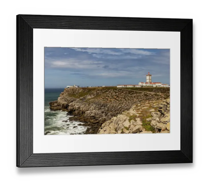 Framed Print : Lighthouse in Peniche, Portugal