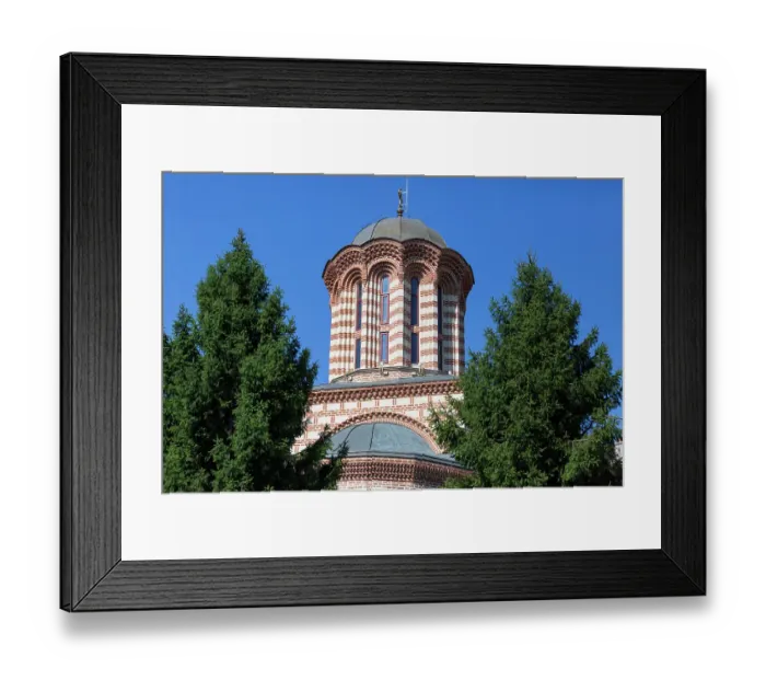 Framed Print : Romania, Bucharest. Stavropoleos, Eastern Orthodox monastery for nuns, built in Brancovenesc style. Large collection of Byzantine music books in Romania Framed Print : Romania, Bucharest. Stavropoleos, Eastern Orthodox monastery for nuns, built in Brancovenesc style. Large collection of Byzantine music books in Romania