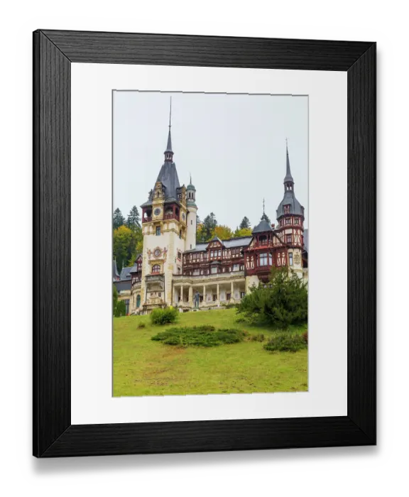 Framed Print : Romania, Carpathian Mountains, Prahova County, Sinaia. King Carol I Peles Castle, Castelul Peles. Exterior. Neo-Renaissance castle Framed Print : Romania, Carpathian Mountains, Prahova County, Sinaia. King Carol I Peles Castle, Castelul Peles. Exterior. Neo-Renaissance castle