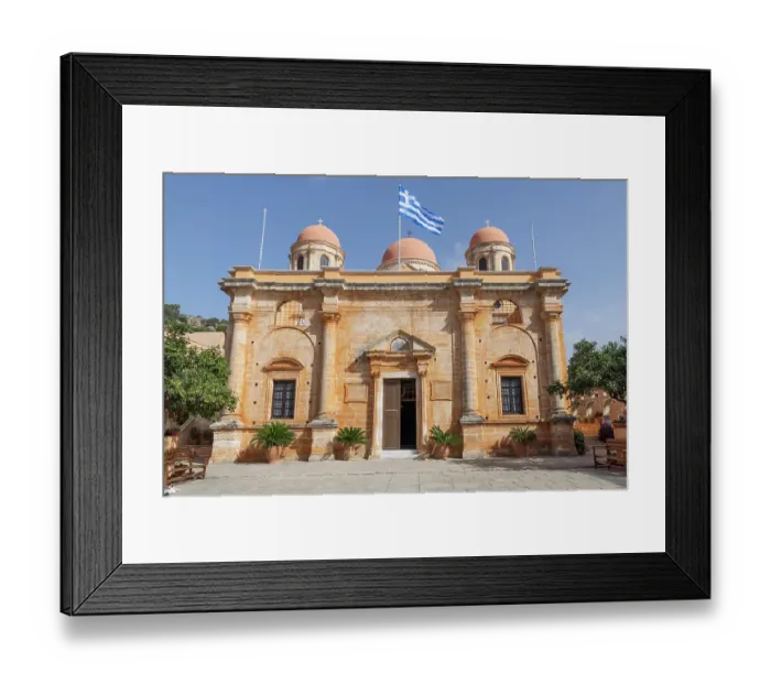 Framed Print : Greece, Crete, Akrotiri. Agia Triada (Holy Trinity) Monastery Framed Print : Greece, Crete, Akrotiri. Agia Triada (Holy Trinity) Monastery