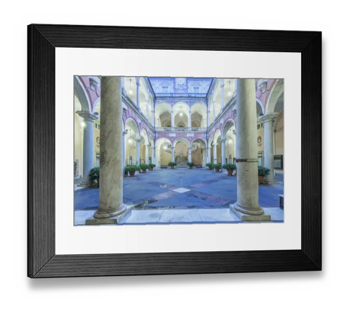 Framed Print : Italy, Liguria. Genoa. City Hall (Palazzo Doria Tursi)