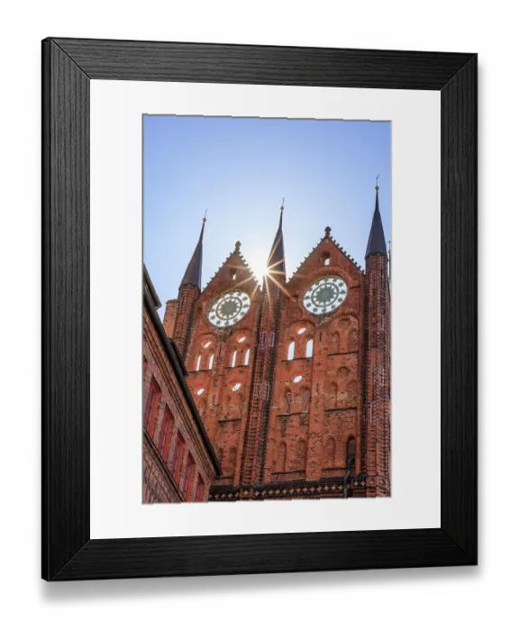 Framed Print : Germany, Mecklenburg-Vorpommern, Stralsund. Rathaus (city hall) detail, UNESCO World Heritage Site Framed Print : Germany, Mecklenburg-Vorpommern, Stralsund. Rathaus (city hall) detail, UNESCO World Heritage Site