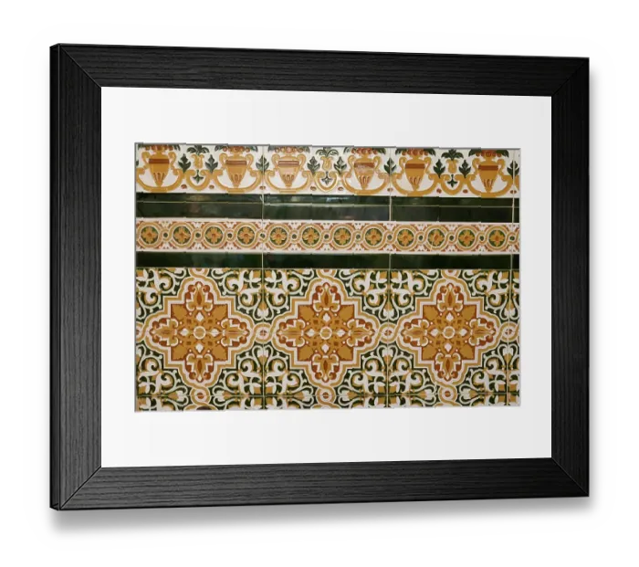 Framed Print : Marbella, Spain. Old Spanish tile with Moorish influence Framed Print : Marbella, Spain. Old Spanish tile with Moorish influence