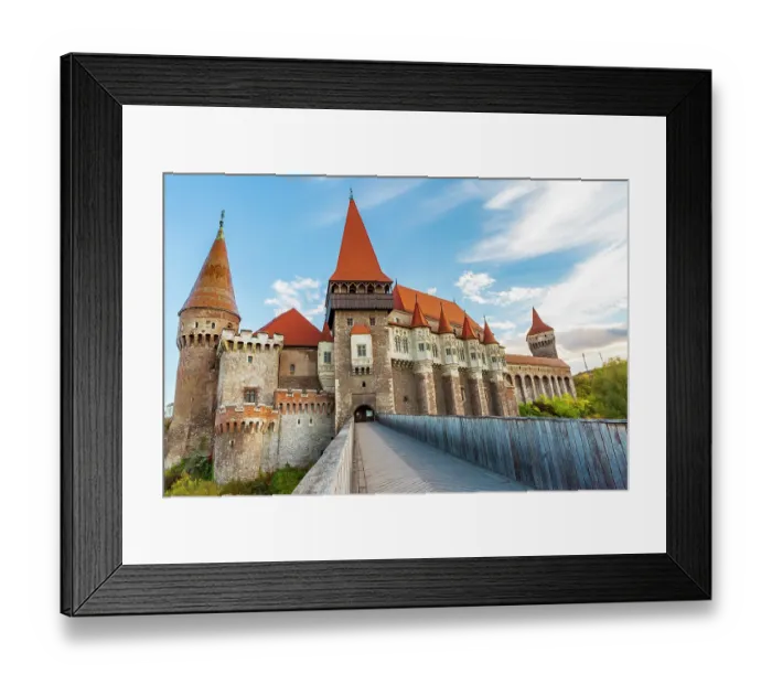 Framed Print : Romania, Hunedoara. Corvin Castle, Gothic-Renaissance castle, one of the largest castles in Europe Framed Print : Romania, Hunedoara. Corvin Castle, Gothic-Renaissance castle, one of the largest castles in Europe