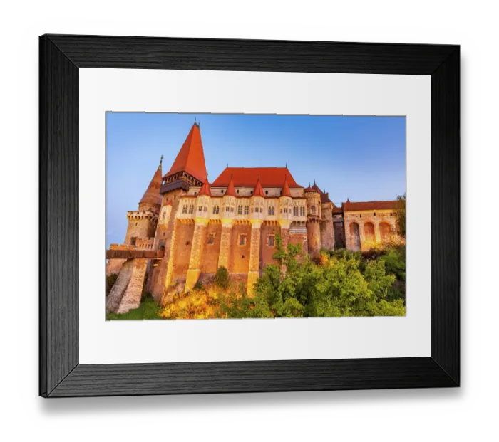 Framed Print : Romania, Hunedoara. Corvin Castle, Gothic-Renaissance castle, one of the largest castles in Europe Framed Print : Romania, Hunedoara. Corvin Castle, Gothic-Renaissance castle, one of the largest castles in Europe
