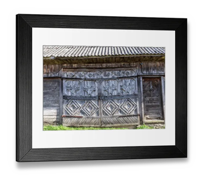 Framed Print : Romania, Transylvania, Carpathian Mountains. Bucovina. Aspra side wood wall of barn Framed Print : Romania, Transylvania, Carpathian Mountains. Bucovina. Aspra side wood wall of barn