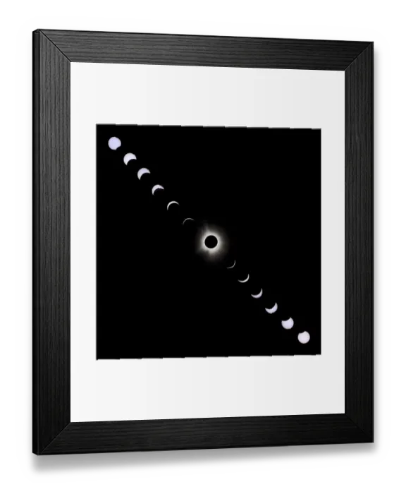 Framed Print : USA, Indiana, Carmel. Composite of total solar eclipse progression. ©Wendy Kaveney / Jaynes Gallery / DanitaDelimont.com Framed Print : USA, Indiana, Carmel. Composite of total solar eclipse progression. ©Wendy Kaveney / Jaynes Gallery / DanitaDelimont.com