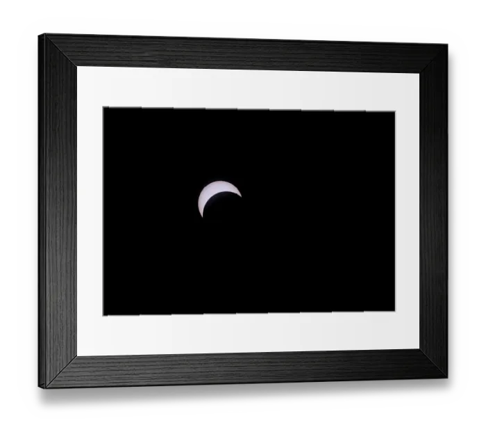 Framed Print : USA, Indiana, Carmel. Partial solar eclipse. ©Wendy Kaveney / Jaynes Gallery / DanitaDelimont.com Framed Print : USA, Indiana, Carmel. Partial solar eclipse. ©Wendy Kaveney / Jaynes Gallery / DanitaDelimont.com