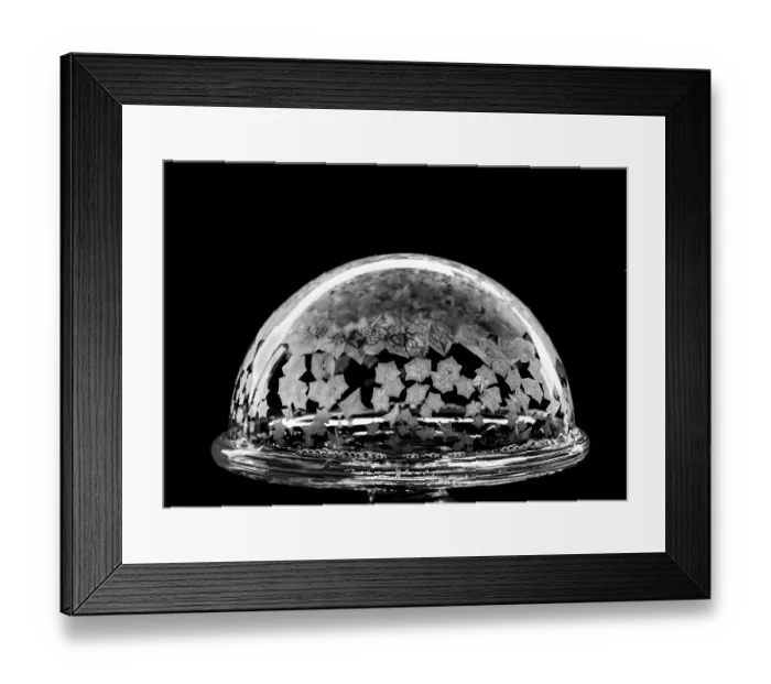 Framed Print : USA, Indiana, Carmel. Frozen soap bubbles on wine glass base. ©Wendy Kaveney / Jaynes Gallery / DanitaDelimont.com Framed Print : USA, Indiana, Carmel. Frozen soap bubbles on wine glass base. ©Wendy Kaveney / Jaynes Gallery / DanitaDelimont.com