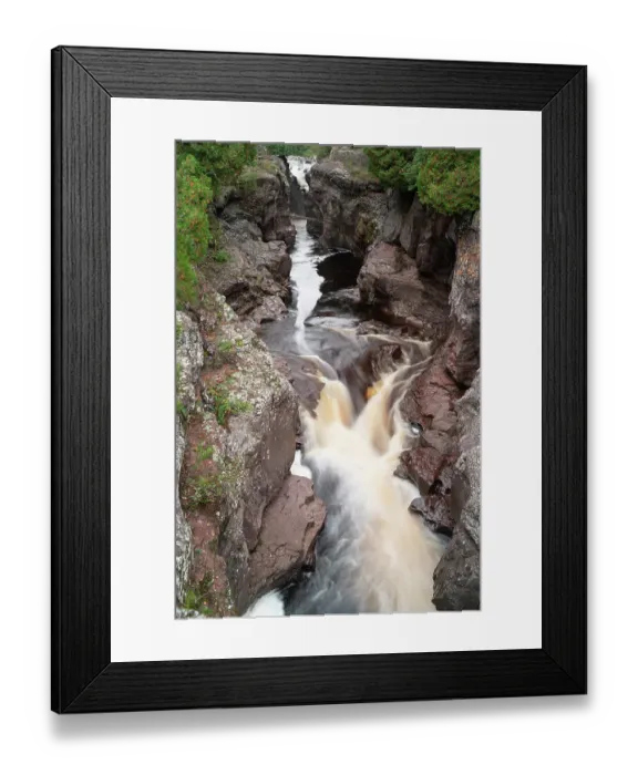 Framed Print : USA, Minnesota, Cross River Falls. Landscape with river waterfalls. ©Don Grall  /  Jaynes Gallery  /  DanitaDelimont.com