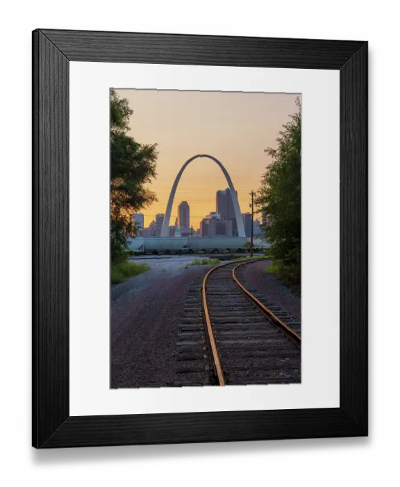 Framed Print : Jefferson National Expansion Memorial, The Gateway Arch at sunset, St. Louis, Missouri Framed Print : Jefferson National Expansion Memorial, The Gateway Arch at sunset, St. Louis, Missouri
