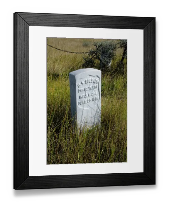 Framed Print : USA, Little Bighorn Battlefield National Monument Marking Fallen Cavalry Framed Print : USA, Little Bighorn Battlefield National Monument Marking Fallen Cavalry
