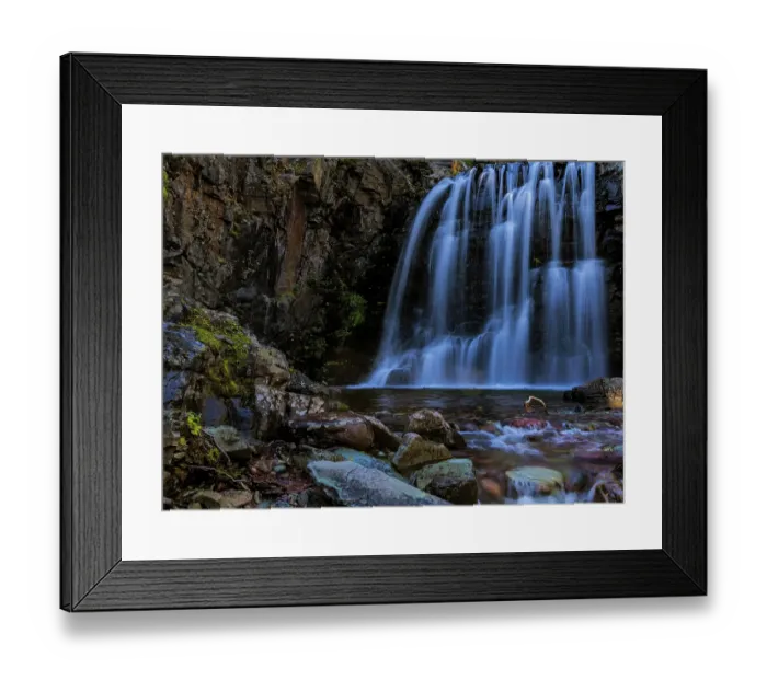 Framed Print : Rockwell Falls in Glacier National Park, Montana, USA Framed Print : Rockwell Falls in Glacier National Park, Montana, USA