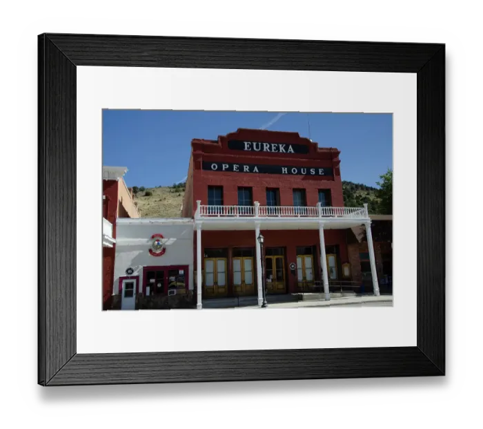 Framed Print : USA, Nevada, Eureka. Opera House. (Editorial Use Only)