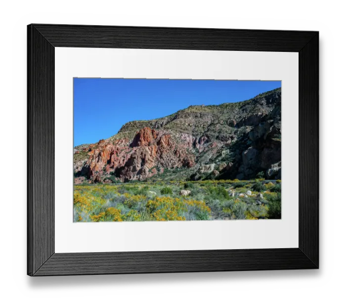 Framed Print : USA, Nevada, Elgin. Rainbow Canyon