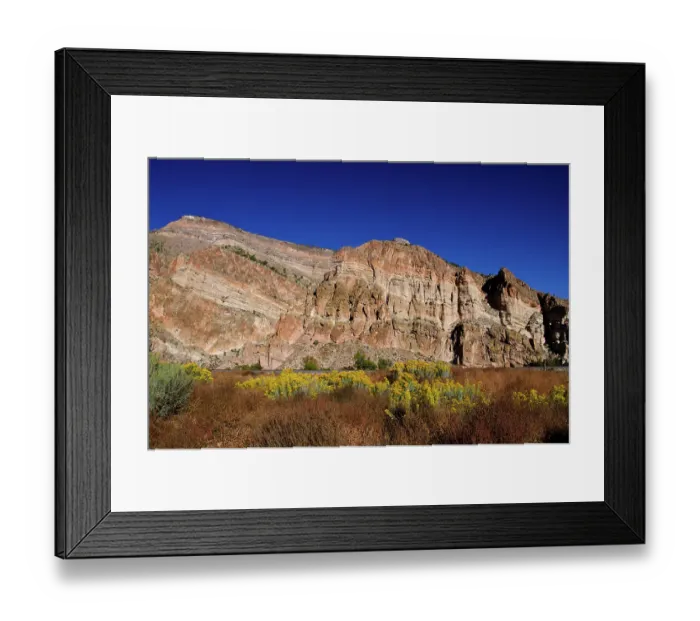 Framed Print : USA, Nevada, Caliente. Rainbow Canyon