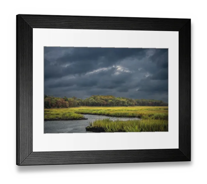 Framed Print : USA, New Jersey, Pine Barrens National Preserve. Storm over marsh and forest landscape. ©Jay O'Brien / Jaynes Gallery / DanitaDelimont.com Framed Print : USA, New Jersey, Pine Barrens National Preserve. Storm over marsh and forest landscape. ©Jay O'Brien / Jaynes Gallery / DanitaDelimont.com