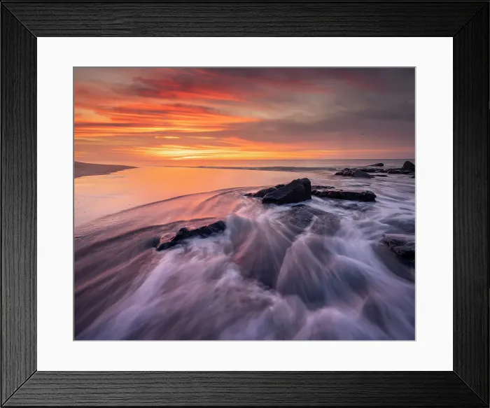Framed Print : USA, New Jersey, Cape May National Seashore. Sunrise on ocean shore. ©Jay O'Brien / Jaynes Gallery / DanitaDelimont.com Framed Print : USA, New Jersey, Cape May National Seashore. Sunrise on ocean shore. ©Jay O'Brien / Jaynes Gallery / DanitaDelimont.com