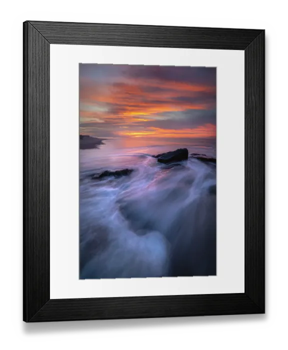 Framed Print : USA, New Jersey, Cape May National Seashore. Sunrise on ocean shore. ©Jay O'Brien  /  Jaynes Gallery  /  DanitaDelimont.com