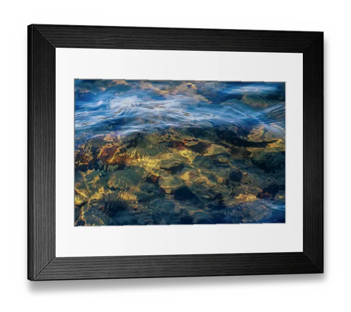 Framed Print : USA, New Jersey, Pinelands National Reserve. Reflections on clear lake water. ©Jay O'Brien  /  Jaynes Gallery  /  DanitaDelimont.com