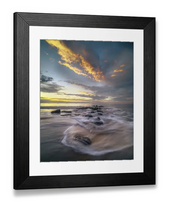 Framed Print : USA, New Jersey, Cape May National Seashore. Ocean shore at sunrise. ©Jay O'Brien / Jaynes Gallery / DanitaDelimont.com Framed Print : USA, New Jersey, Cape May National Seashore. Ocean shore at sunrise. ©Jay O'Brien / Jaynes Gallery / DanitaDelimont.com