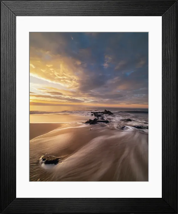 Framed Print : USA, New Jersey, Cape May National Seashore. Ocean shore at sunrise. ©Jay O'Brien / Jaynes Gallery / DanitaDelimont.com Framed Print : USA, New Jersey, Cape May National Seashore. Ocean shore at sunrise. ©Jay O'Brien / Jaynes Gallery / DanitaDelimont.com