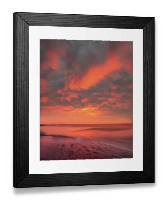 Framed Print : USA, New Jersey, Cape May National Seashore. Ocean beach at sunrise. ©Jay O'Brien / Jaynes Gallery / DanitaDelimont.com Framed Print : USA, New Jersey, Cape May National Seashore. Ocean beach at sunrise. ©Jay O'Brien / Jaynes Gallery / DanitaDelimont.com