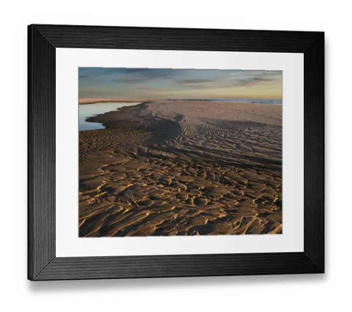 Framed Print : USA, New Jersey, Cape May National Seashore. Patterns in beach sand. ©Jay O'Brien / Jaynes Gallery / DanitaDelimont.com Framed Print : USA, New Jersey, Cape May National Seashore. Patterns in beach sand. ©Jay O'Brien / Jaynes Gallery / DanitaDelimont.com