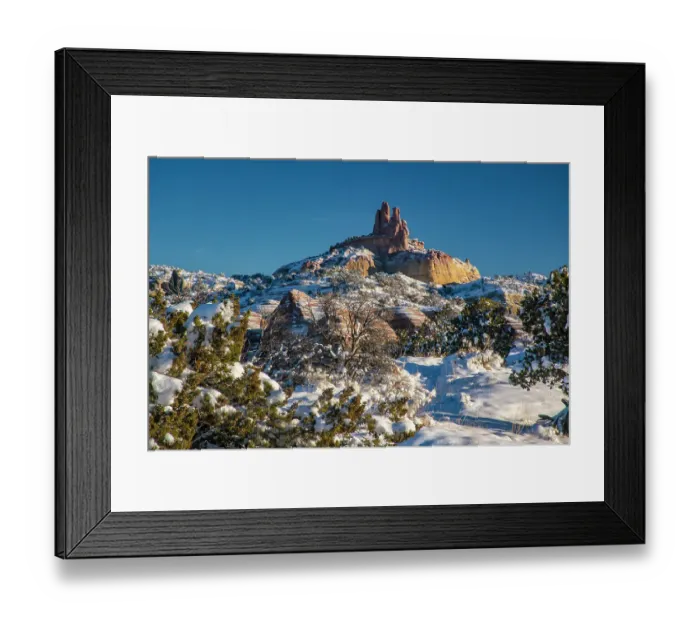 Framed Print : USA, New Mexico, Gallup, Red Rock Park. Church Rock in winter sunrise. ©Cathy & Gordon Illg / Jaynes Gallery / DanitaDelimont.com Framed Print : USA, New Mexico, Gallup, Red Rock Park. Church Rock in winter sunrise. ©Cathy & Gordon Illg / Jaynes Gallery / DanitaDelimont.com