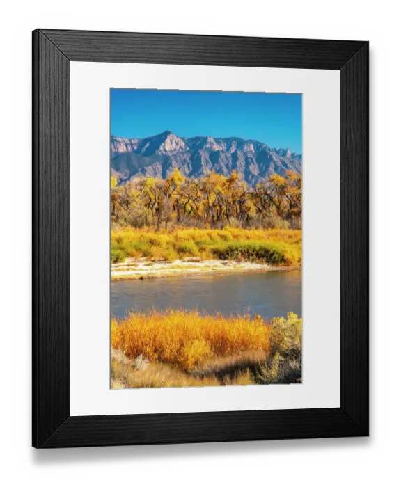 Framed Print : USA, New Mexico. Rio Grande River and Sandia Mountains in autumn. ©Cathy & Gordon Illg / Jaynes Gallery / DanitaDelimont.com Framed Print : USA, New Mexico. Rio Grande River and Sandia Mountains in autumn. ©Cathy & Gordon Illg / Jaynes Gallery / DanitaDelimont.com
