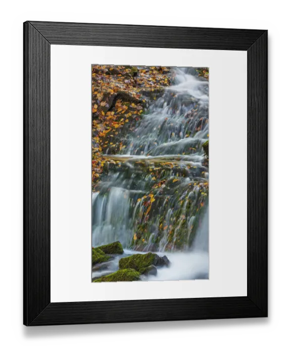 Framed Print : USA, North Carolina, Great Smoky Mountains. Indian Creek Falls waterfall. ©Don Paulson  /  Jaynes Gallery  /  DanitaDelimont.com
