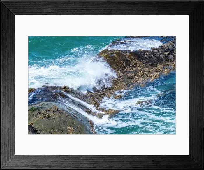 Framed Print : Cape Arago State Park, Coos County, Oregon, USA. Pacific Ocean wave breaking on rocks Framed Print : Cape Arago State Park, Coos County, Oregon, USA. Pacific Ocean wave breaking on rocks