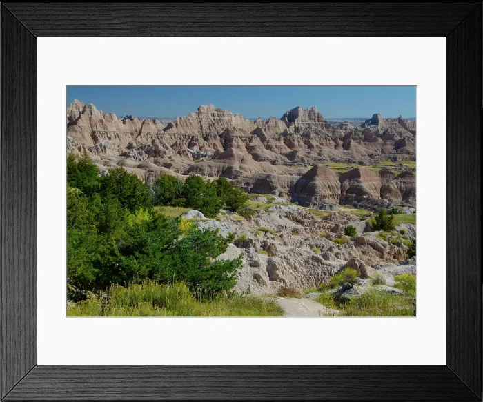 Framed Print : USA, South Dakota. Badlands National Park, Cedar Pass Overlook Framed Print : USA, South Dakota. Badlands National Park, Cedar Pass Overlook