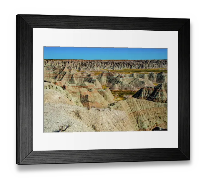 Framed Print : USA, South Dakota. Badlands National Park, Big Badlands Overlook Framed Print : USA, South Dakota. Badlands National Park, Big Badlands Overlook
